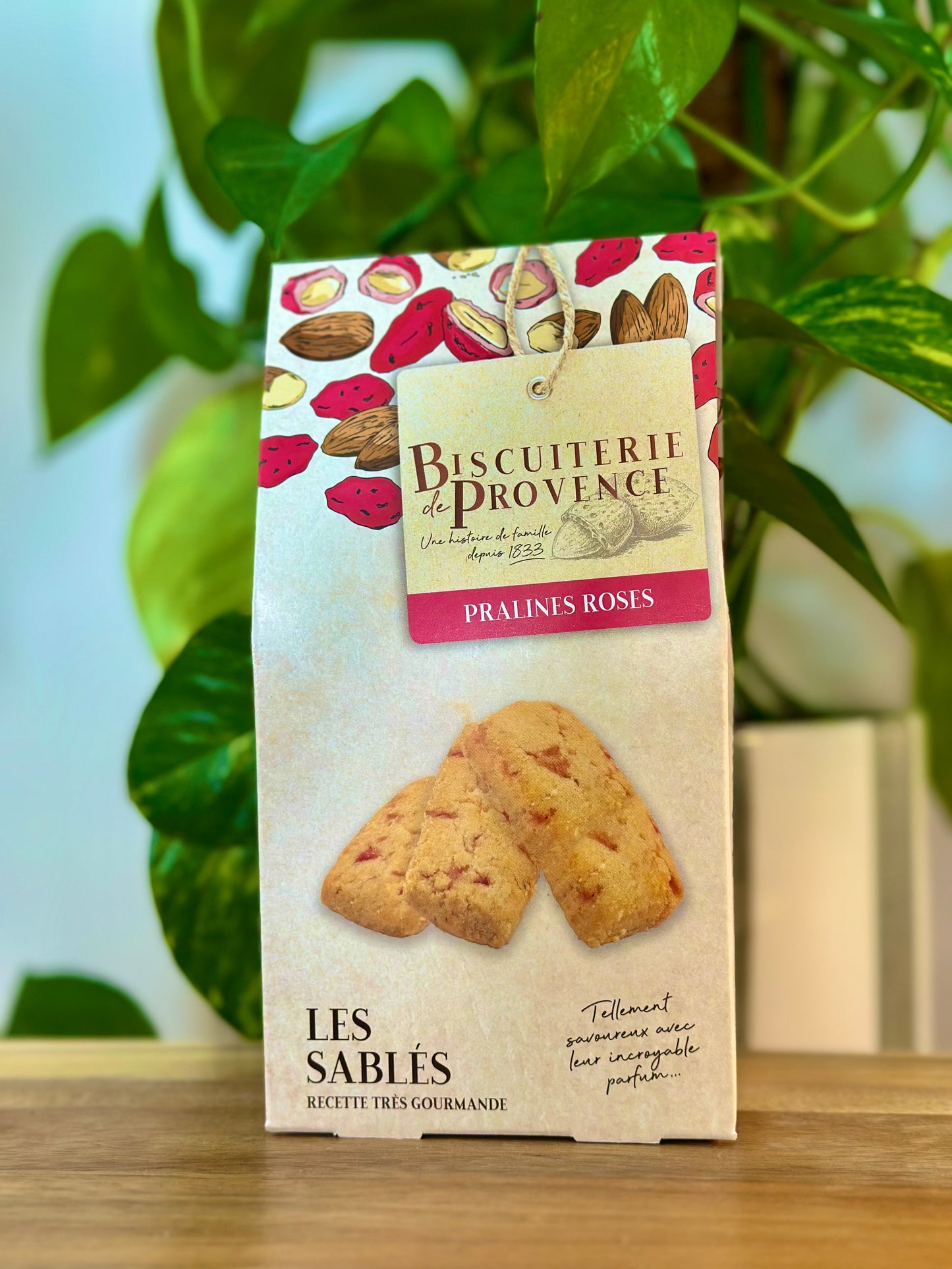 Sablés aux Pralines Roses – La Biscuiterie de Provence – 120 g