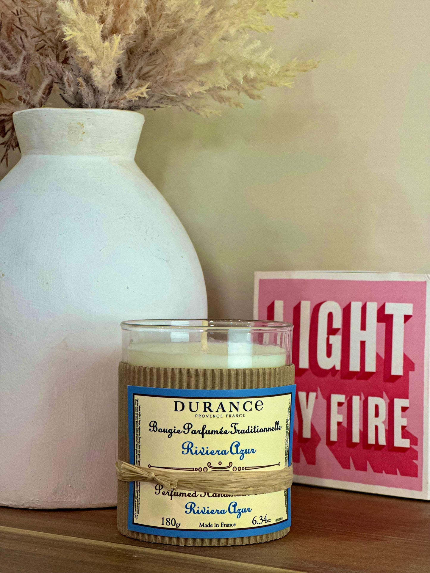 Bougie Traditionnelle Durance – Riviera Azur – 180 g