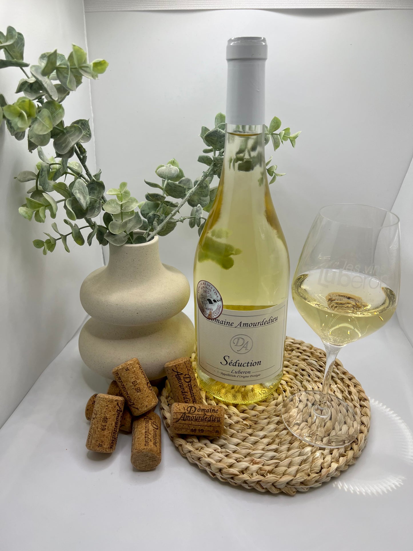 A.O.P Luberon Blanc séduction 2024 75cl