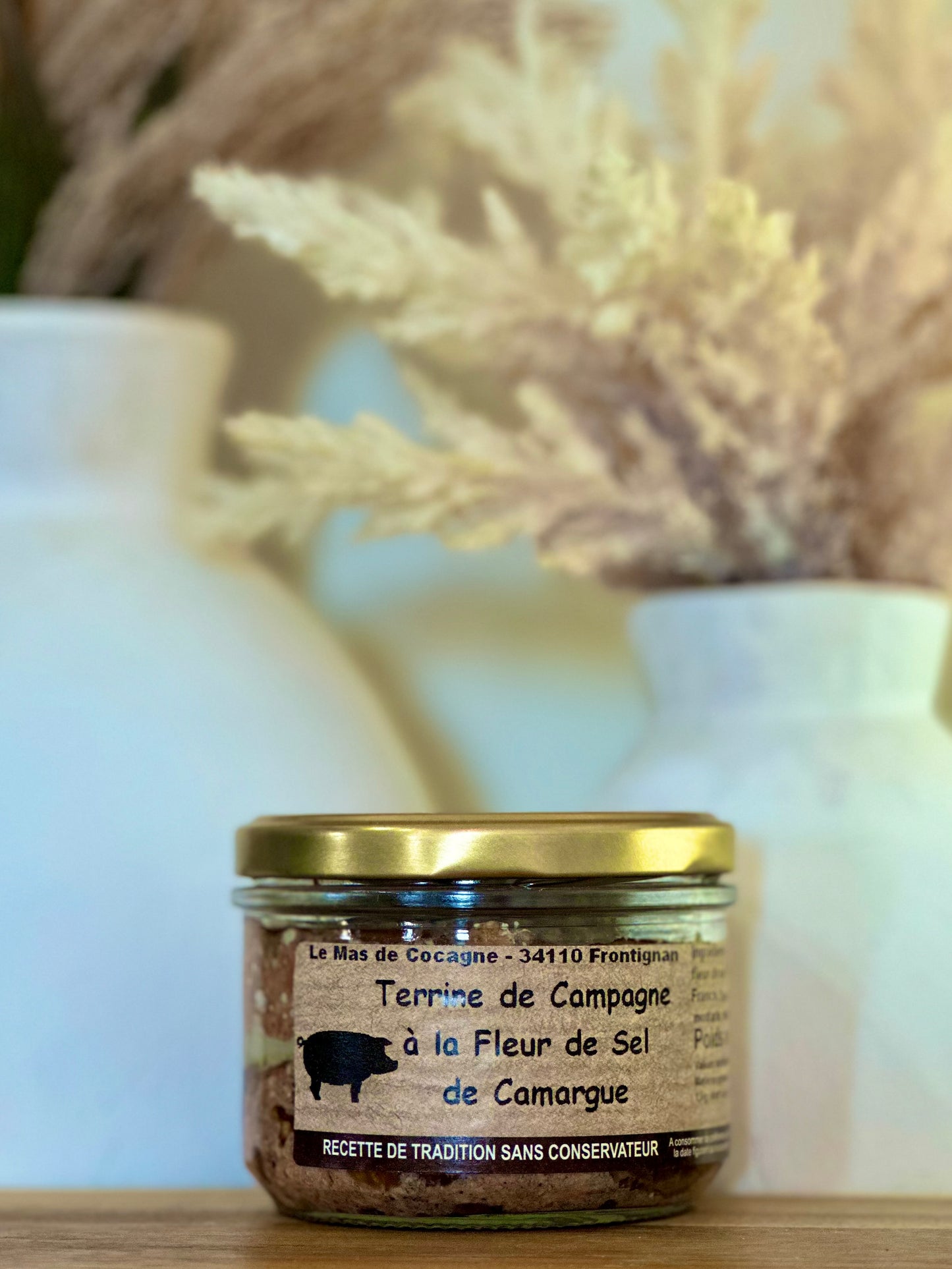 Terrine de Campagne à la Fleur de Sel de Camargue – Saveurs de Cocagne – 180 g