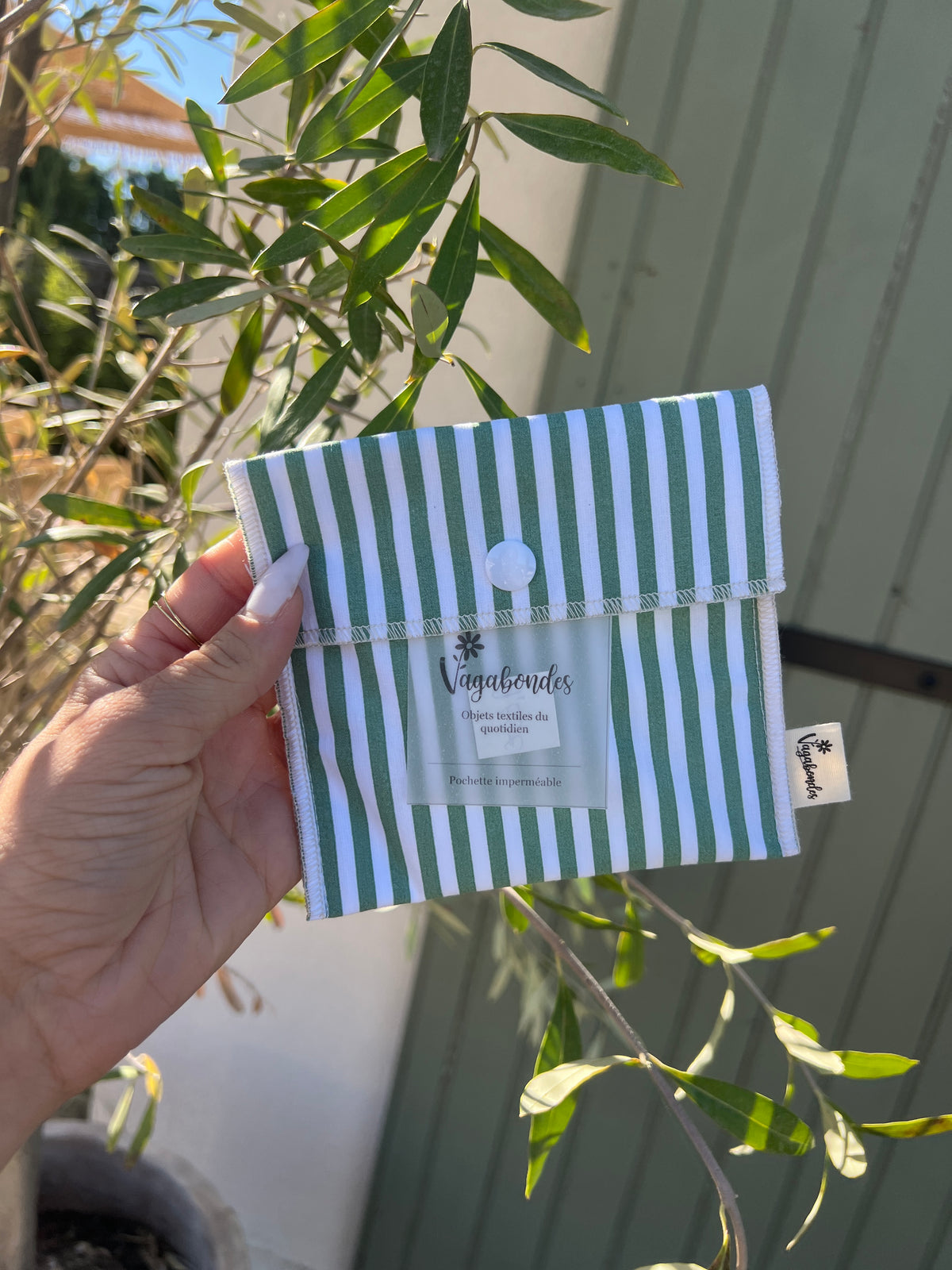 Pochette artisanale en tissu – Fabriquée en France