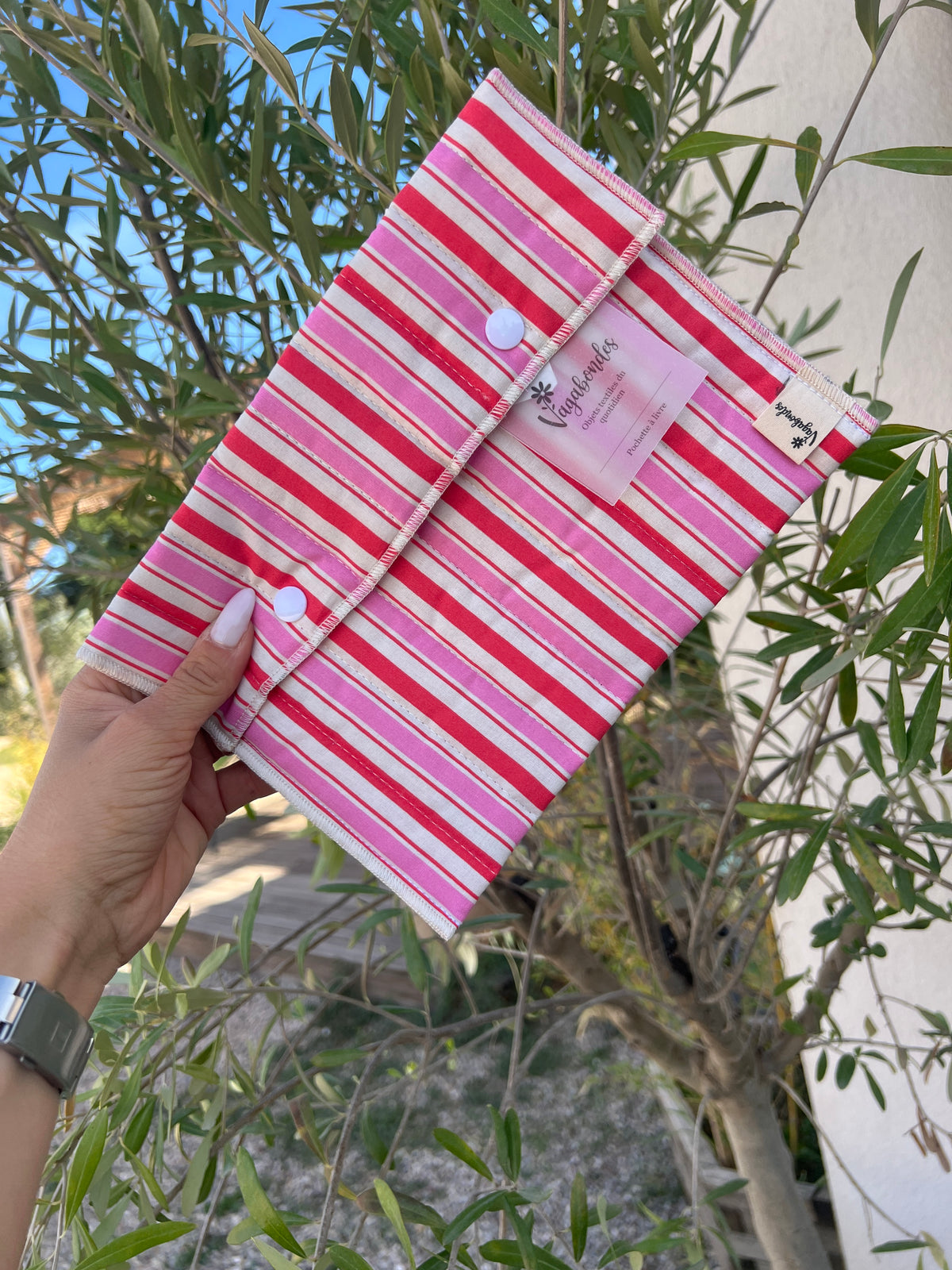 Pochette artisanale en tissu – Fabriquée en France Lydia