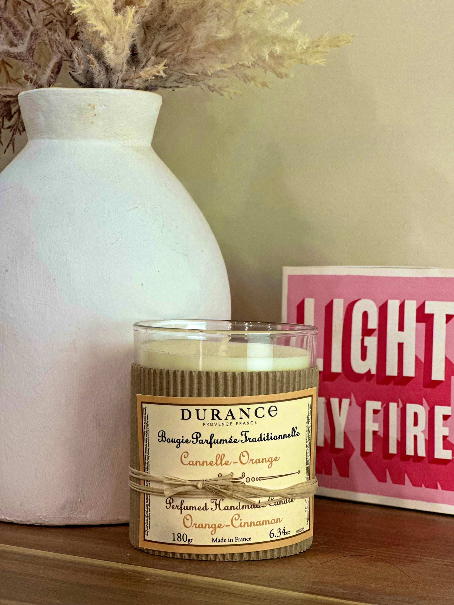 Bougie Traditionnelle Durance – Cannelle Orange – 180 g
