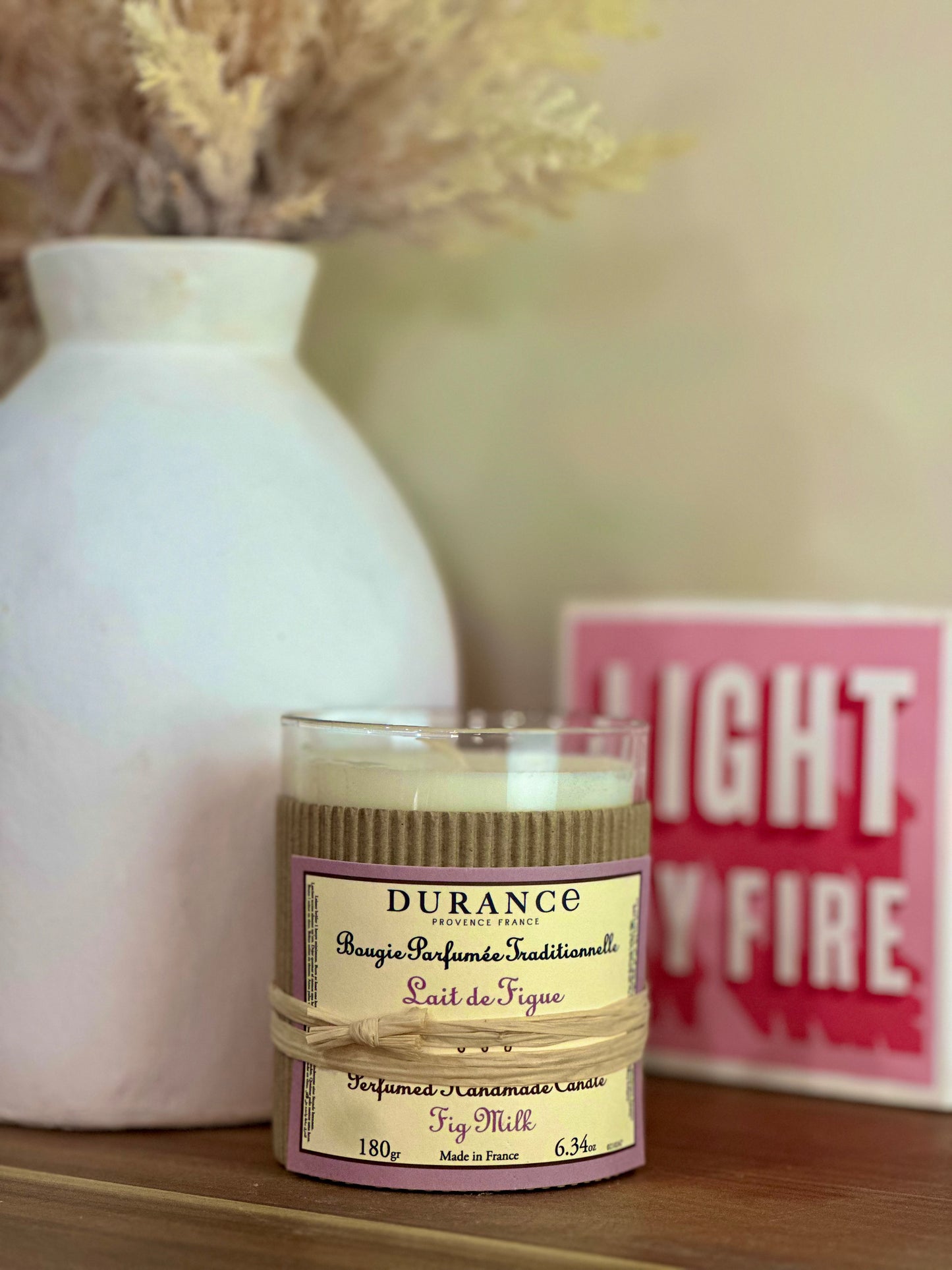 Bougie Traditionnelle Durance – Lait de Figue – 180 g