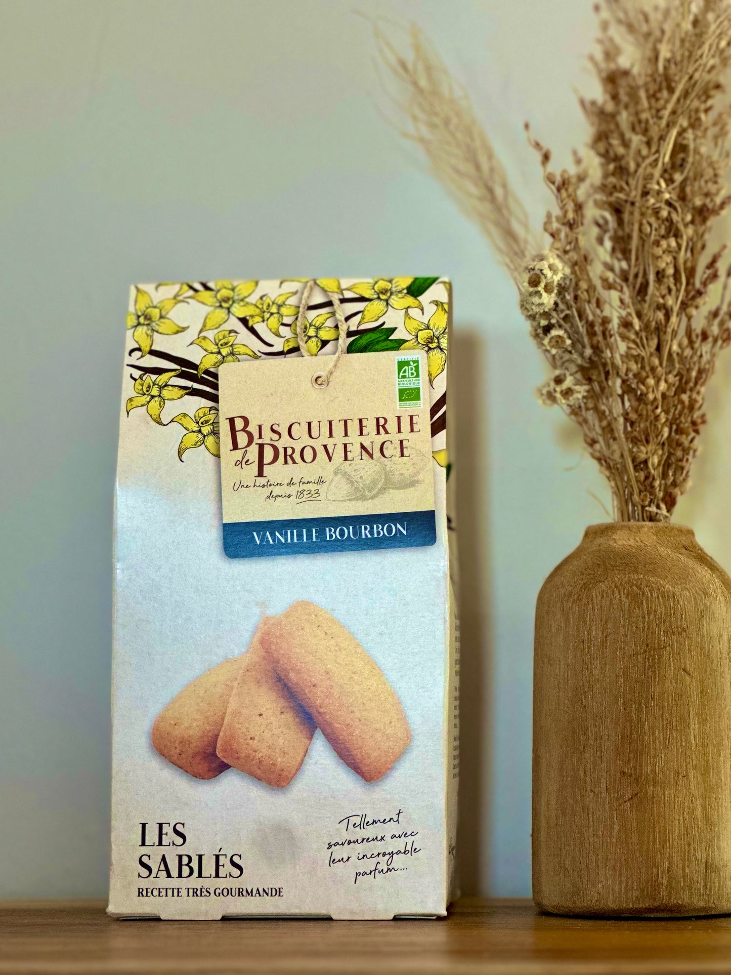Sablés Sucrés Vanille Bourbon – Biscuiterie de Provence – 120 g