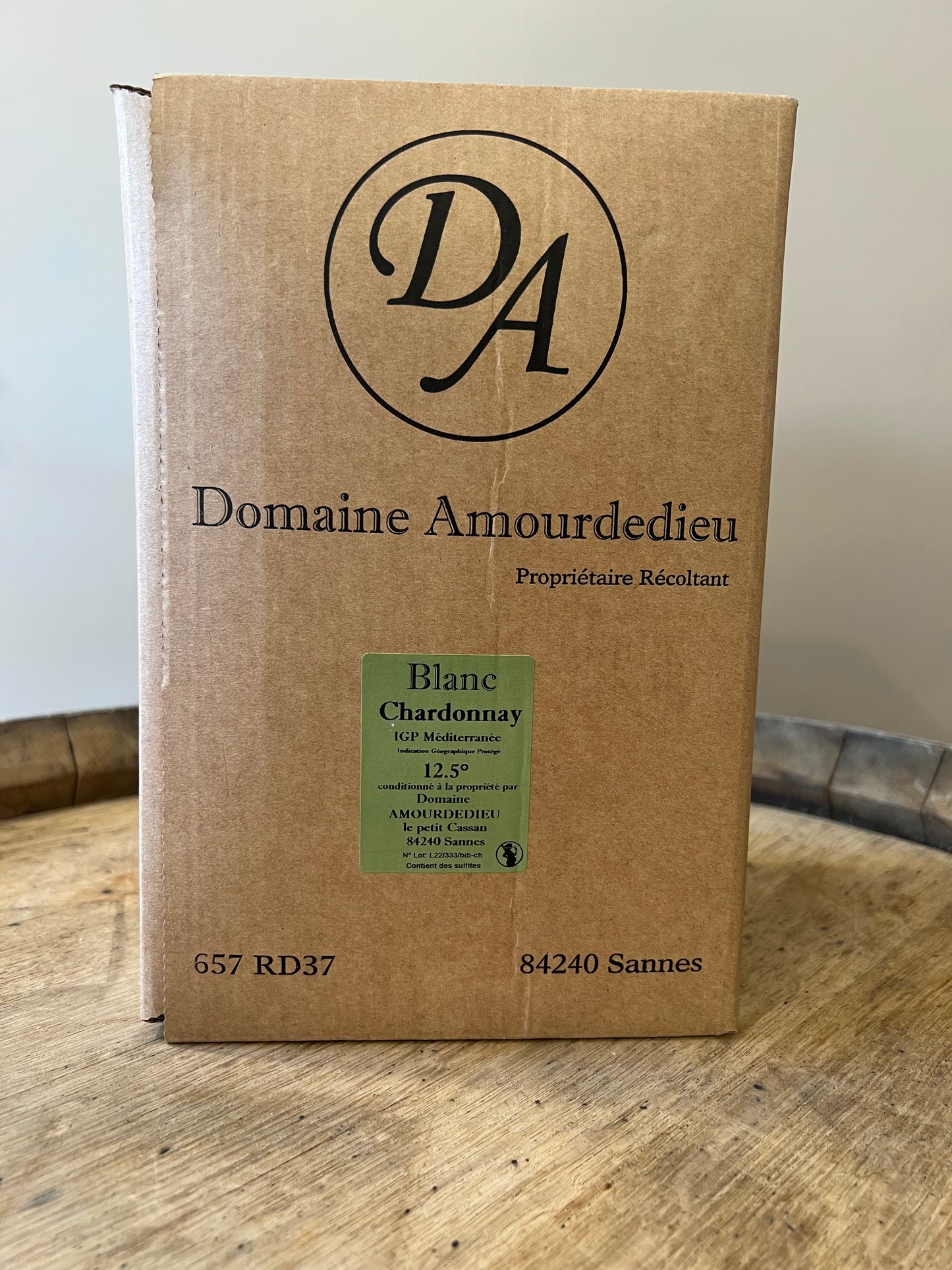 I.G.P Méditerranée Blanc Chardonnay bag in box 5l