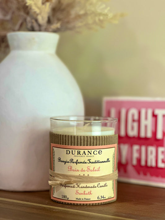 Bougie Traditionnelle Durance – Bain de Soleil – 180 g