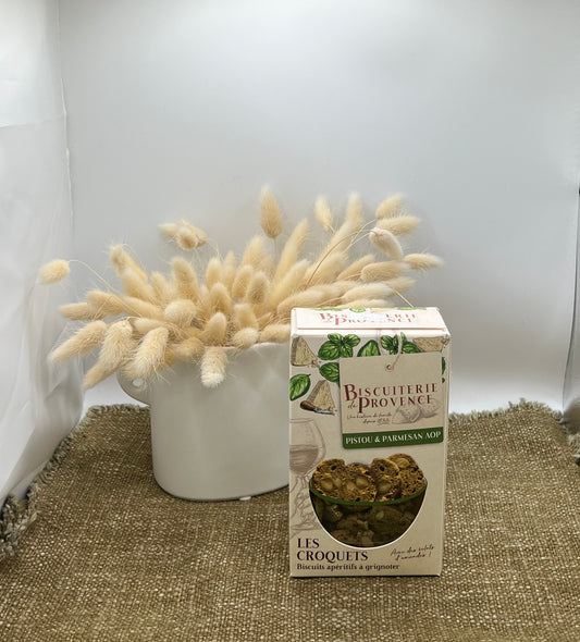Croquets  salés « Pistou & Parmesan AOP   » Biscuiterie de Provence