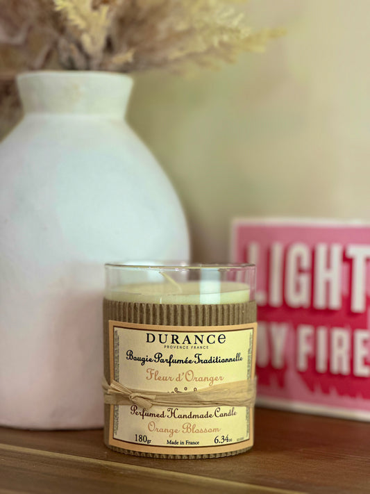 Bougie Traditionnelle Durance – Fleur d’Oranger – 180 g