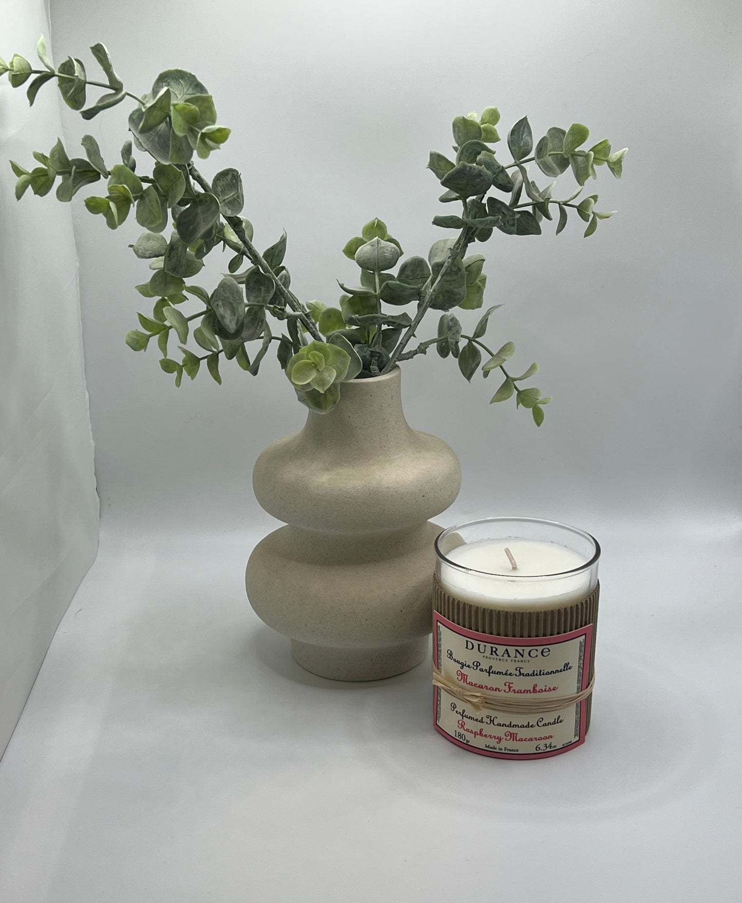 Bougie Parfumée Durance " Macaron framboise"