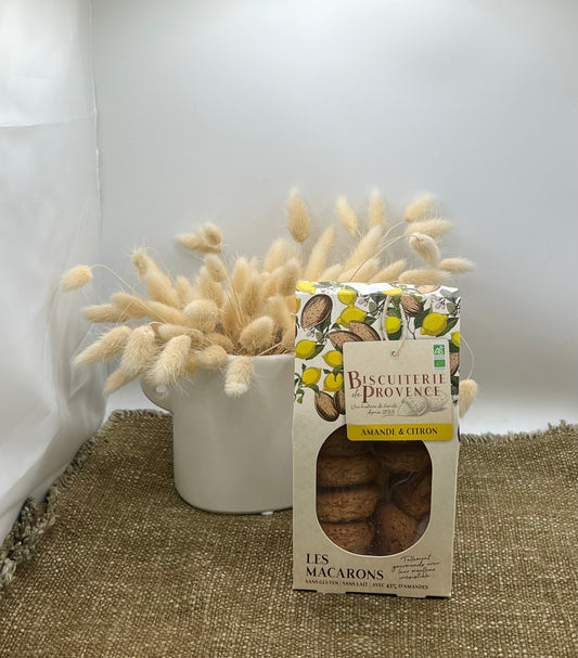 Macarons  « Amande & Citron » Biscuiterie de Provence