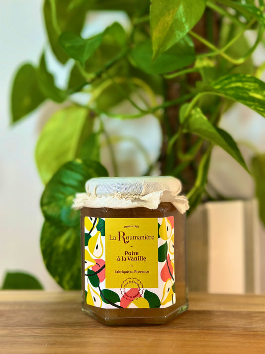 Confiture de Poires à la Vanille – La Roumanière – 335 g