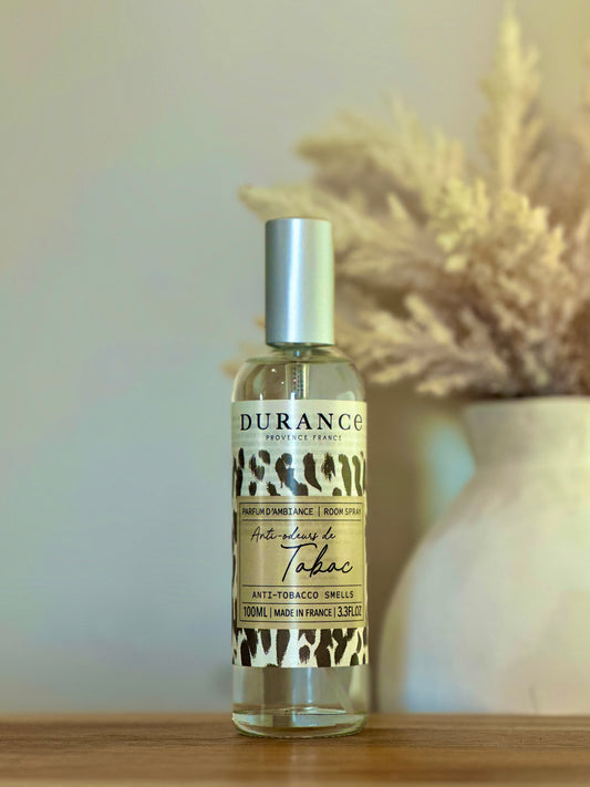 Brume Parfum d’Ambiance – Anti-Odeur Tabac – Durance – 100 ml