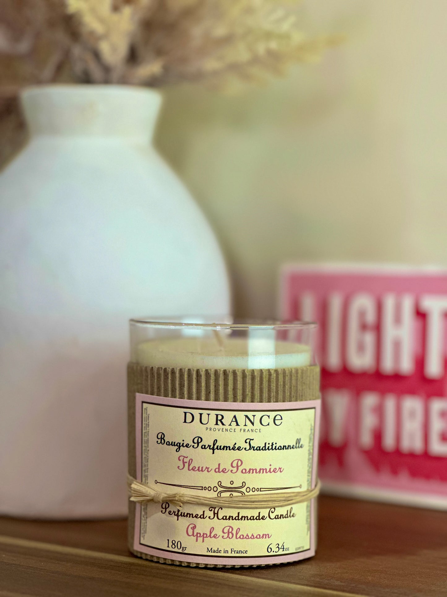 Bougie Traditionnelle Durance – Fleur de Pommier – 180 g