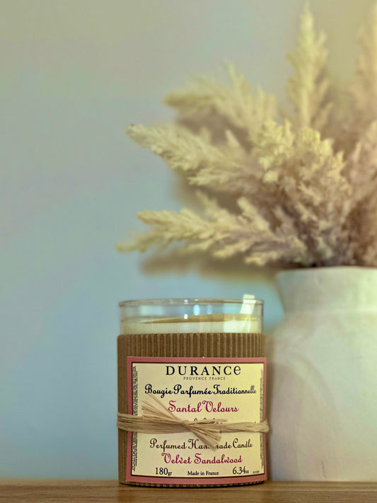 Bougie Traditionnelle Durance – Santal Velours – 180