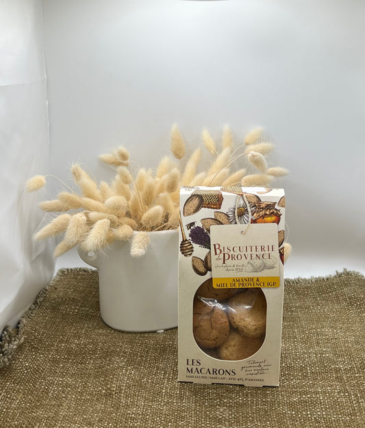 Macarons  « Amande & Miel de Provence IGP  » Biscuiterie de Provence