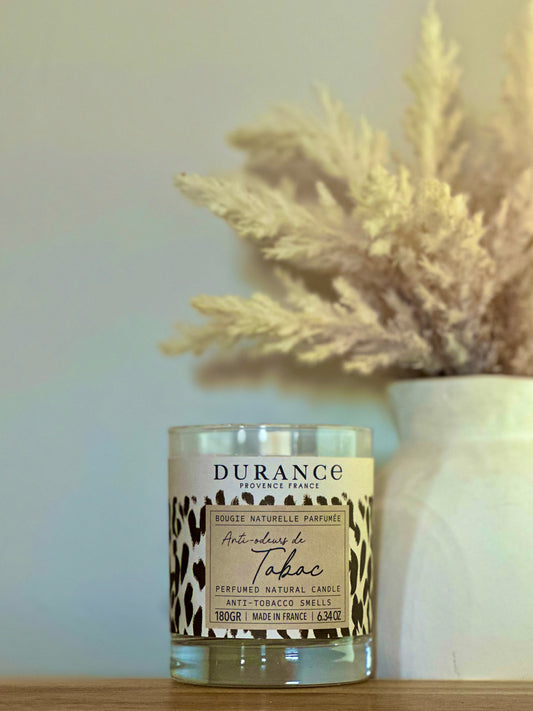Bougie Traditionnelle Durance – Anti-Odeur Tabac – 180 g