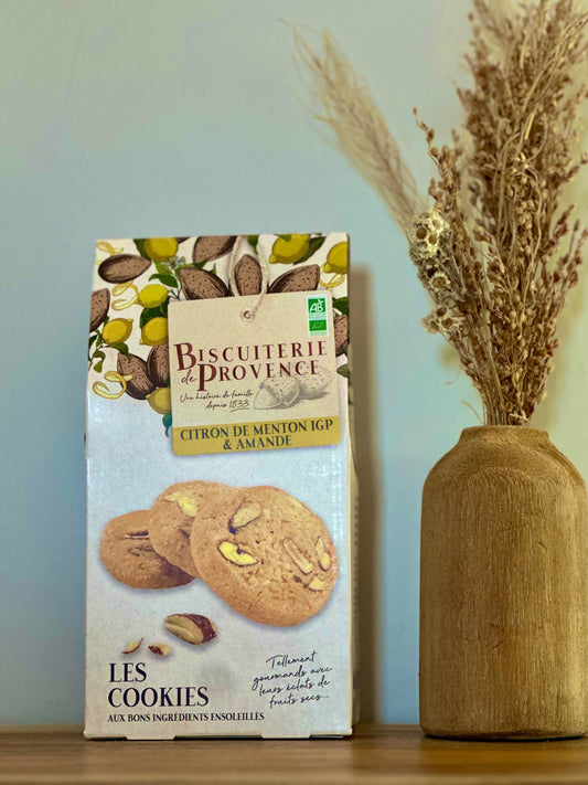 Cookies Citron de Menton IGP & Amandes – Biscuiterie de Provence – 120 g