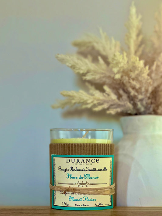 Bougie Traditionnelle Durance – Fleur de Monoï – 180 g