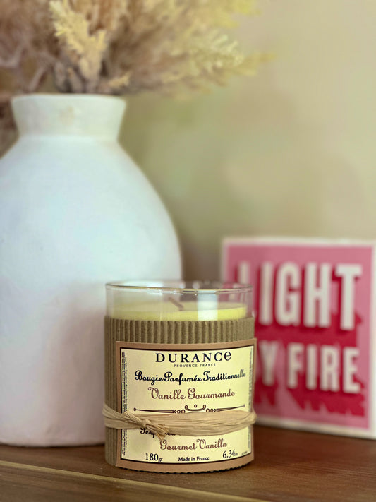 Bougie Traditionnelle Durance – Vanille – 180 g
