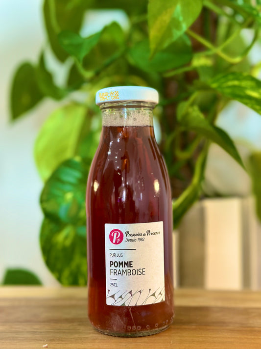 Jus de fruits Pomme Framboise – Pressoir de Provence