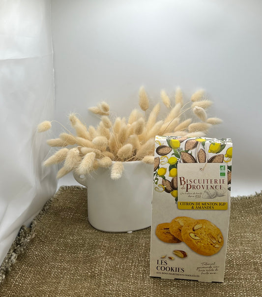 Cookies  « Citron de Menton IGP & Amandes  » Biscuiterie de Provence
