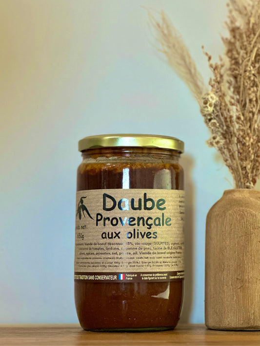 Daube Provençale aux Olives Noires – Mas de Cocagne –650  g