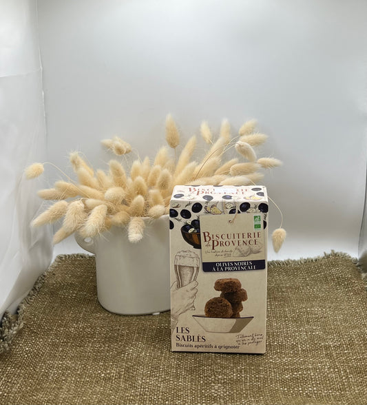 Sablés salés « Olives noires à la provençale  » Biscuiterie de Provence