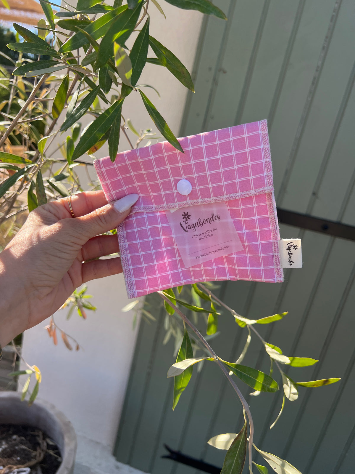 Pochette artisanale en tissu – Fabriquée en France