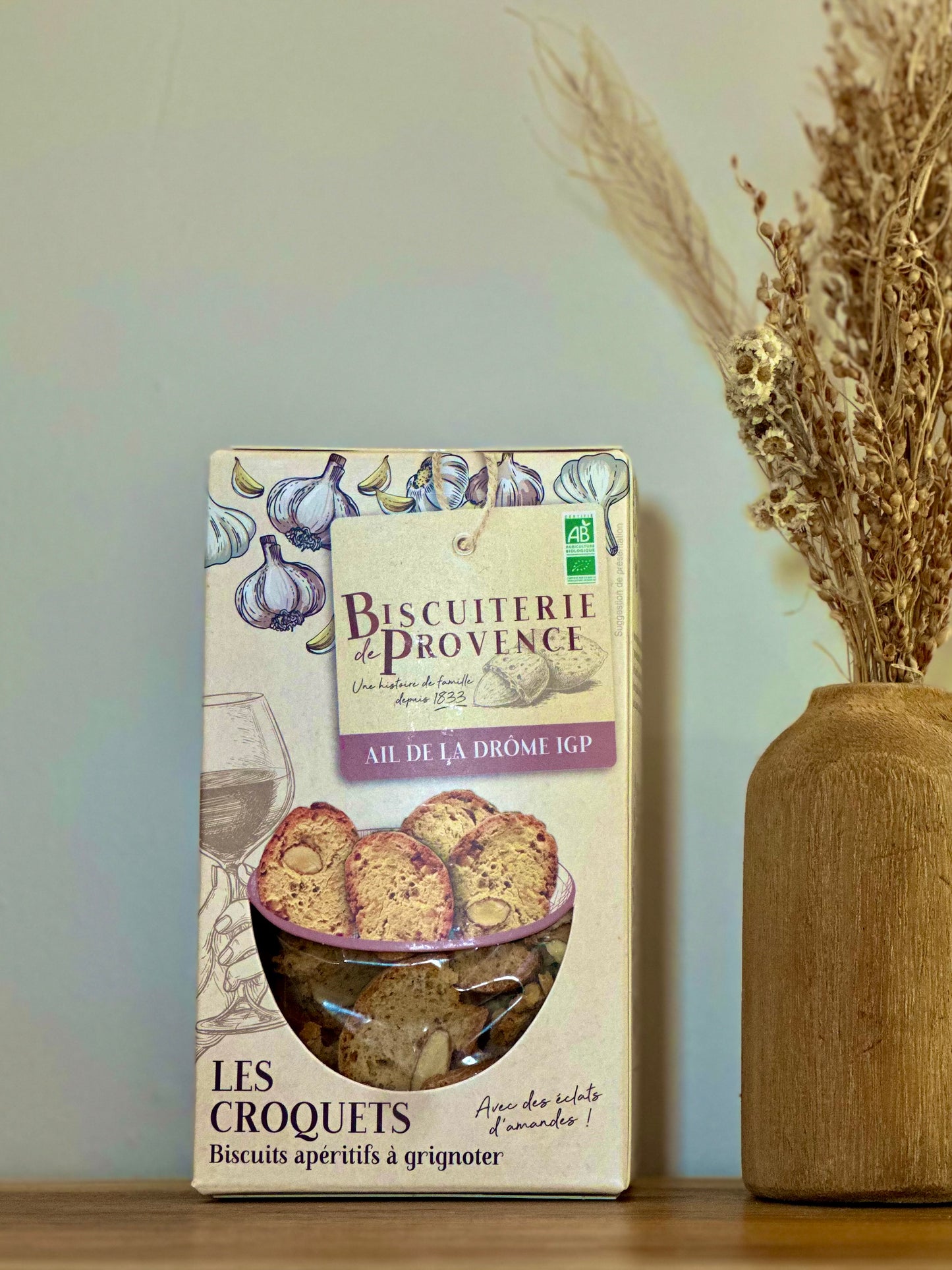 Croquets Salés bio Aix de la Drome AOP – Biscuiterie de Provence – 90 g