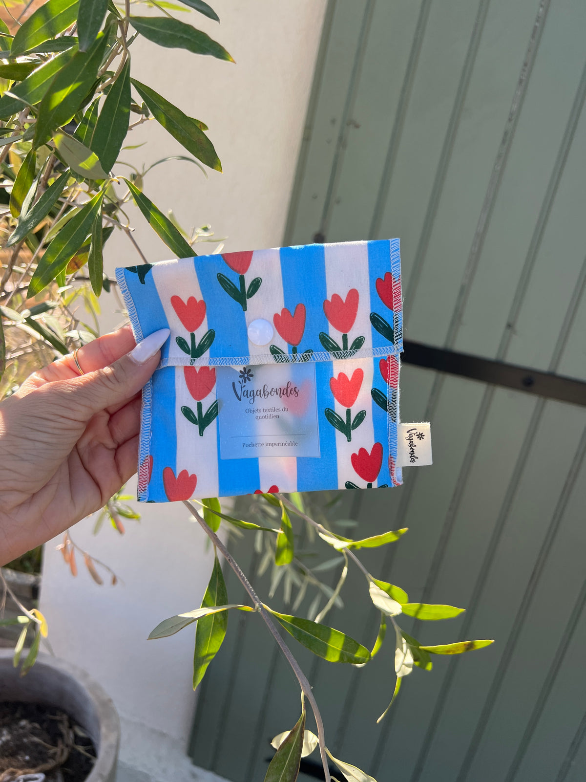 Pochette artisanale en tissu – Fabriquée en France