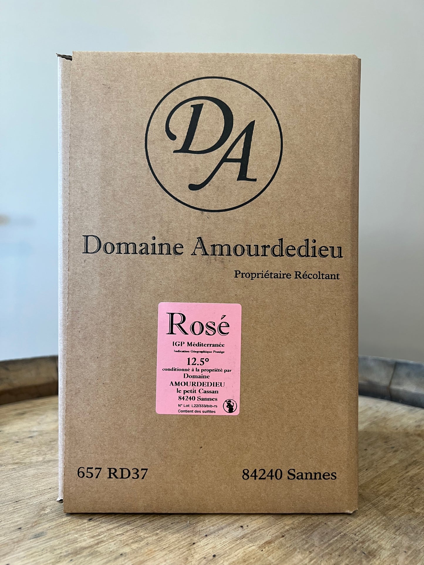 I.G.P Méditerranée Rosé sec bag in box 5l