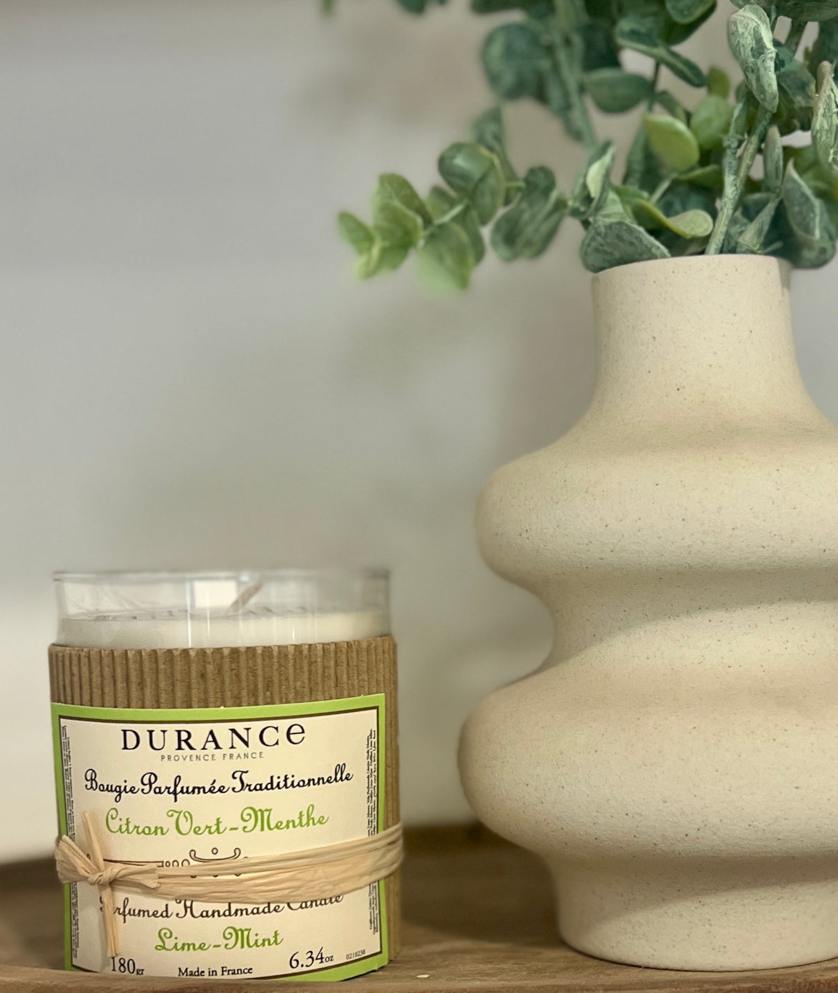 Bougie Traditionnelle Durance – Citron vert - Menthe  – 180 g